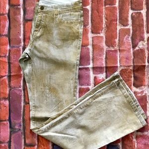 Cache Gold Coated White Denim